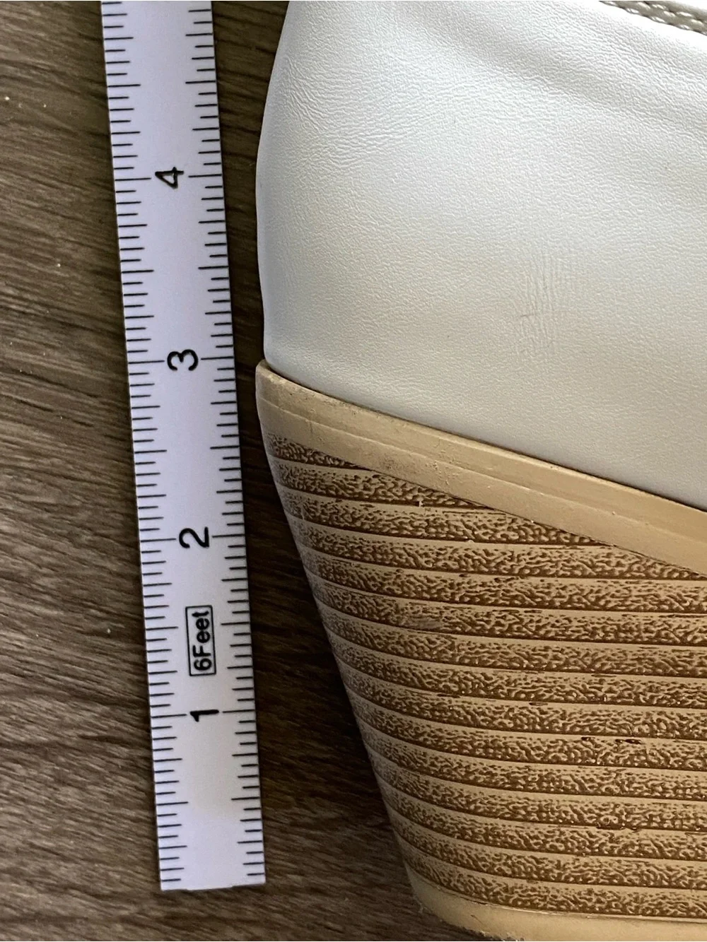 White Western-Inspired Mid-Calf Boots with Sunburst Stitching